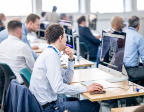 One World Rental provides 24 iMac workstations for hands-on clinical training sessions