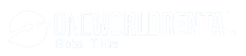 footer one world rental logo white